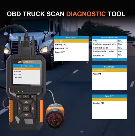 HUMZOE NC601 OBD Vehicle Detector Equipment Diesel Engine Service Tool Read Data And Remove Truck Fault Decoder Diagnostics