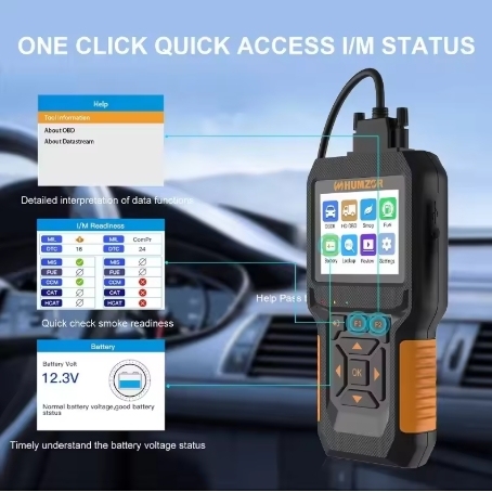 HUMZOE NC601 OBD Vehicle Detector Equipment Diesel Engine Service Tool Read Data And Remove Truck Fault Decoder Diagnostics