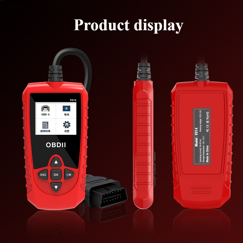 Universal Detection Automotive Fault Detector Onboard Code Reading Card Car OBDII Scanner Reader Automotive Diagnostic Tool V314