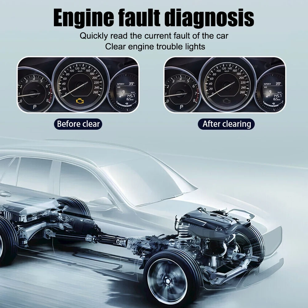 Universal Detection Automotive Fault Detector Onboard Code Reading Card Car OBDII Scanner Reader Automotive Diagnostic Tool V314