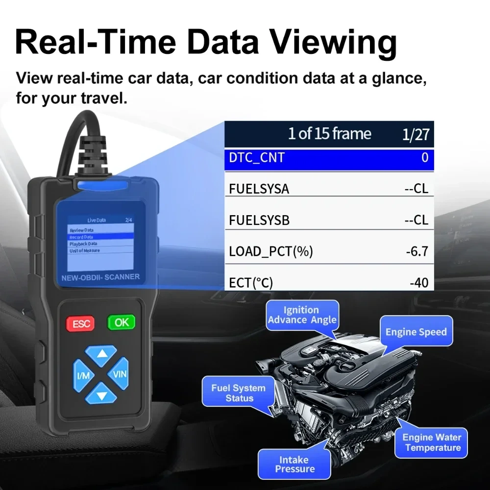 Best quality JDiag T100 OBD II Scanner Tool Professional Automotive Diagnostic Scanner OBD2 Troubleshooting Tool Car Code Reader