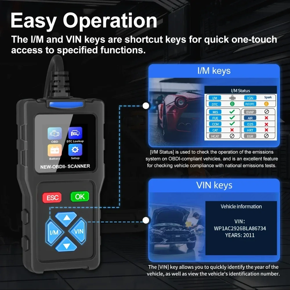 Best quality JDiag T100 OBD II Scanner Tool Professional Automotive Diagnostic Scanner OBD2 Troubleshooting Tool Car Code Reader