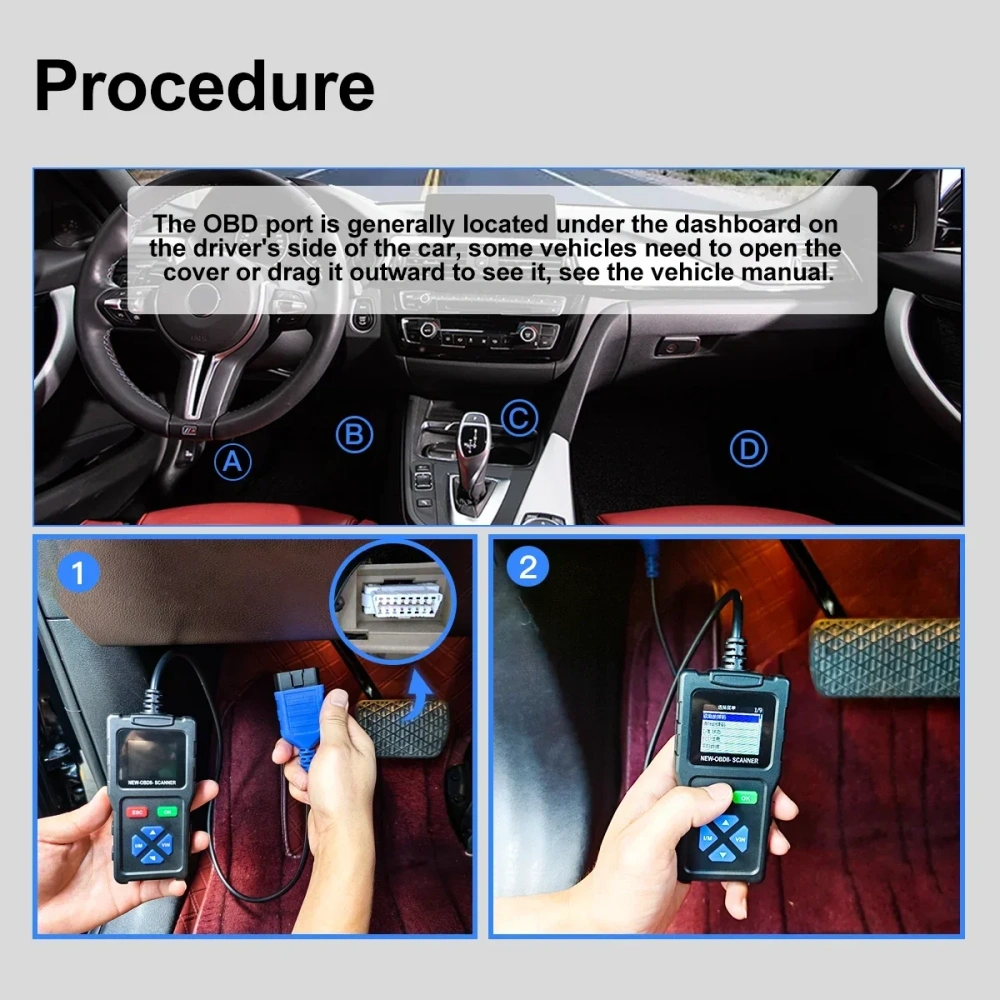 Best quality JDiag T100 OBD II Scanner Tool Professional Automotive Diagnostic Scanner OBD2 Troubleshooting Tool Car Code Reader