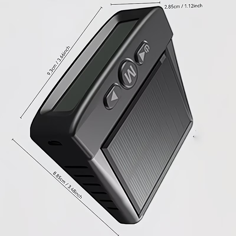Tire Pressure Monitoring System (TPMS) — Universal Wireless Solar-Powered System with External Sensors, Suitable for 36V and Below; Accurately Detects Tire Pressure.