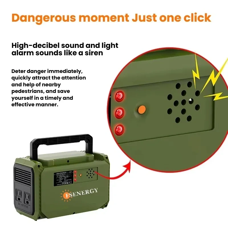 New Outdoor 300W Portable Power Station Energy Storage Lithium Battery Cells Household Emergency Photovoltaic Power Portable
