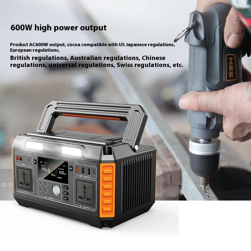 600W Portable Solar Power Station Outdoor Mobile Energy Storage 520wh Lithium Ion Battery MPPT Controller Car For Home Use