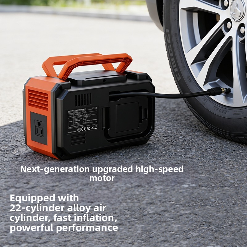 300W 270Wh Portable Outdoor Power Station | Charging & Air Inflation&Lighting | Multi-Output Ports