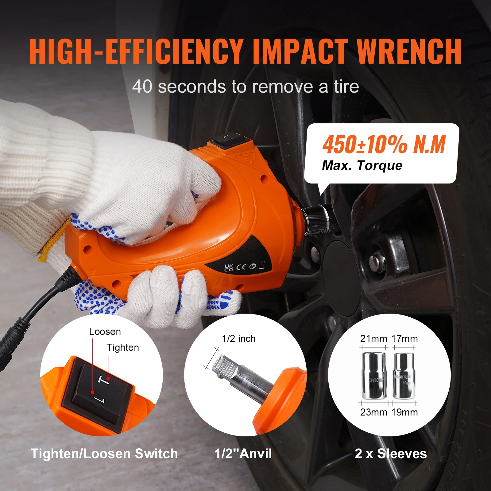 SucceBuy Electric Car Jack 3T Scissor Jack with Electric Impact Wrench 12V Car Jack with Double Saddle for SUV Truck Tire Change