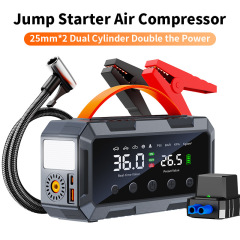 PS-985 Dual 25-cylinder/8000A/10000mAh (Smart battery clamps + EVA bag)