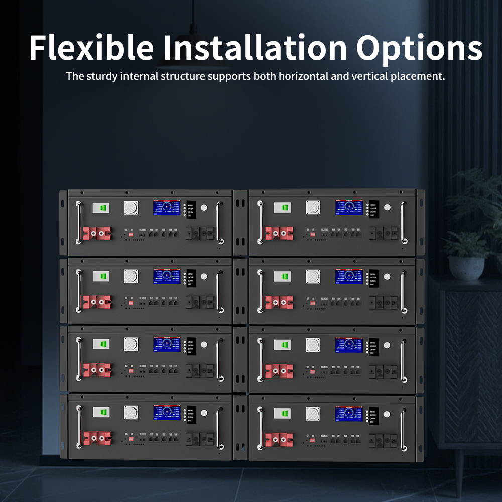 5.12KWH 51.2V 100Ah High-Capacity Home Battery Storage System with Smart Control
