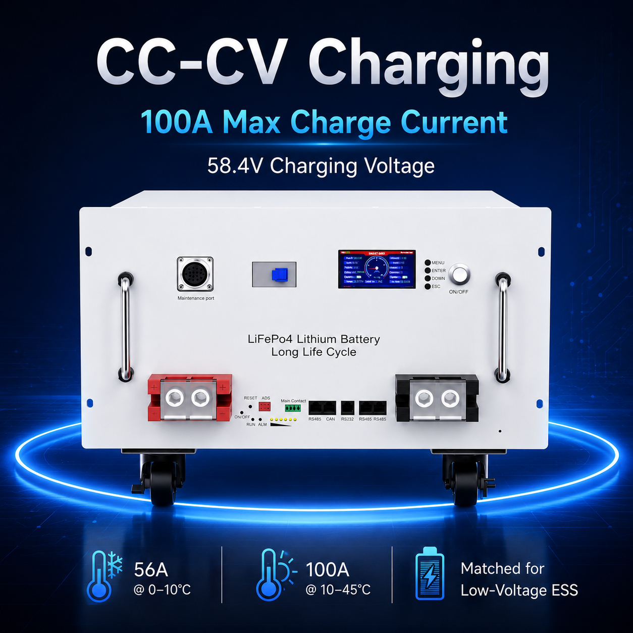 51.2V 280Ah LiFePO4 Home Energy Storage Battery | 14.3kWh Solar Battery System