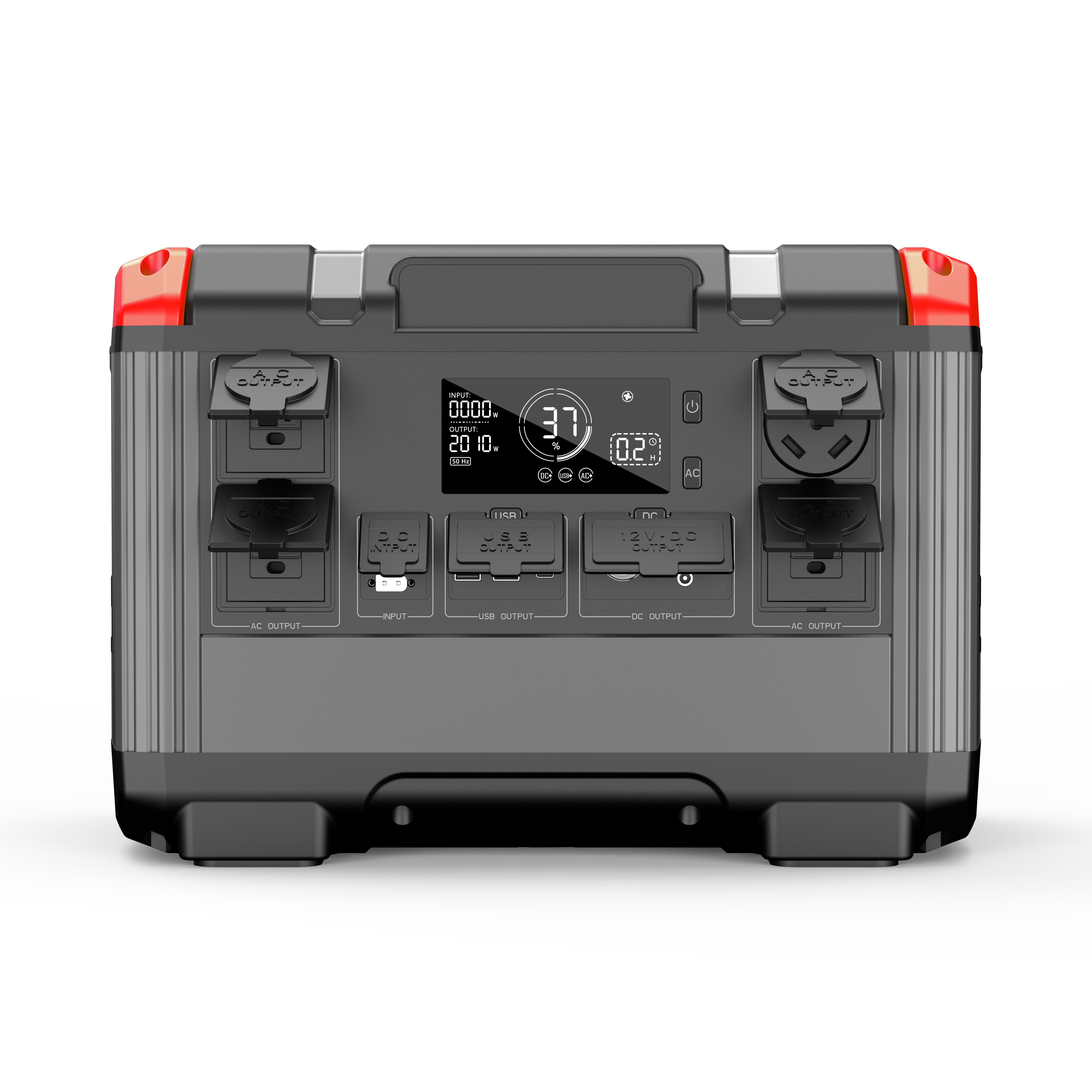 2400W Portable Charging Station, 2160Wh LiFePO4 Battery, Solar Generator with 2400W AC Output, Suitable for Garden Parties