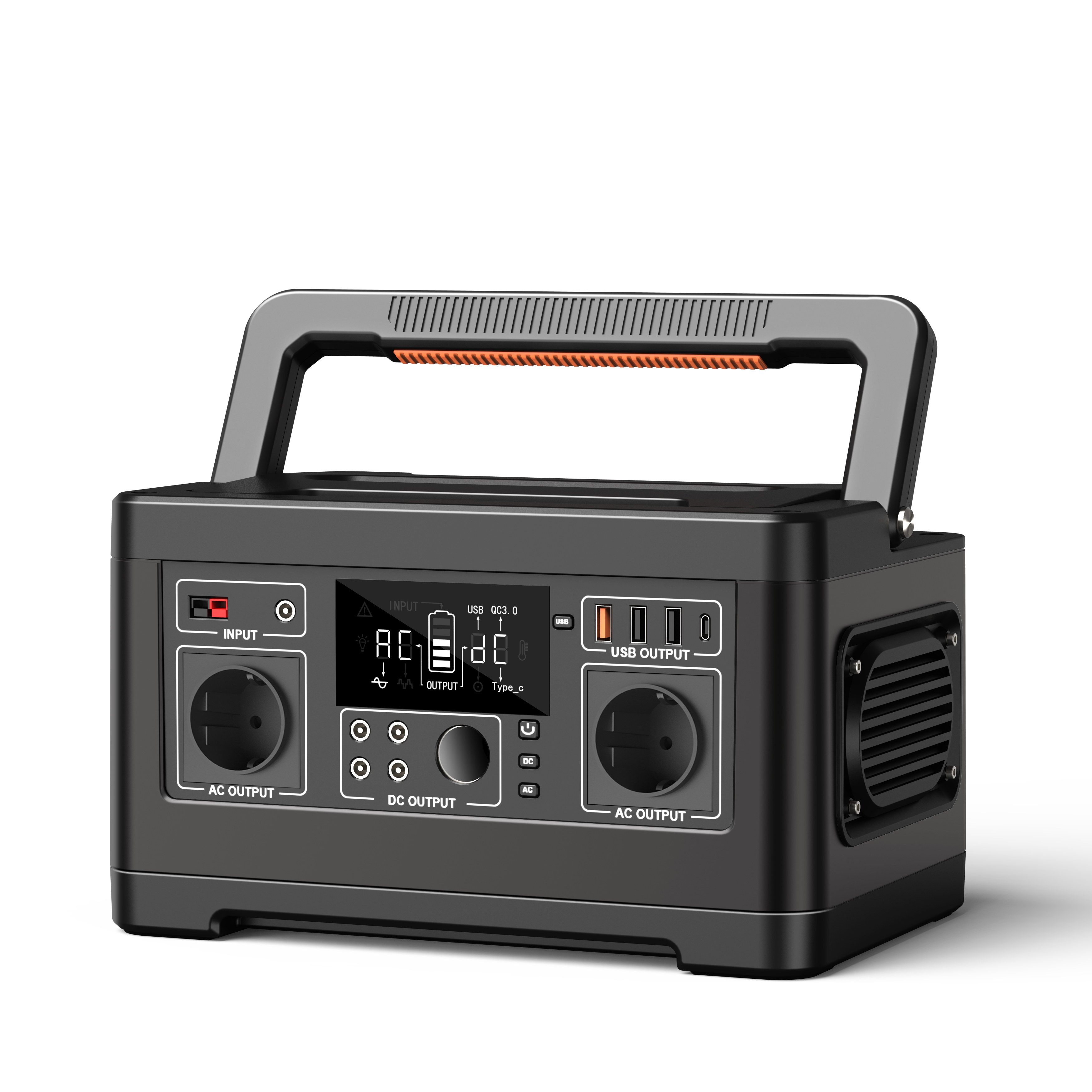 A5 500W solar power station backup 520Wh 12v portable home camping lithium battery generator fast charging