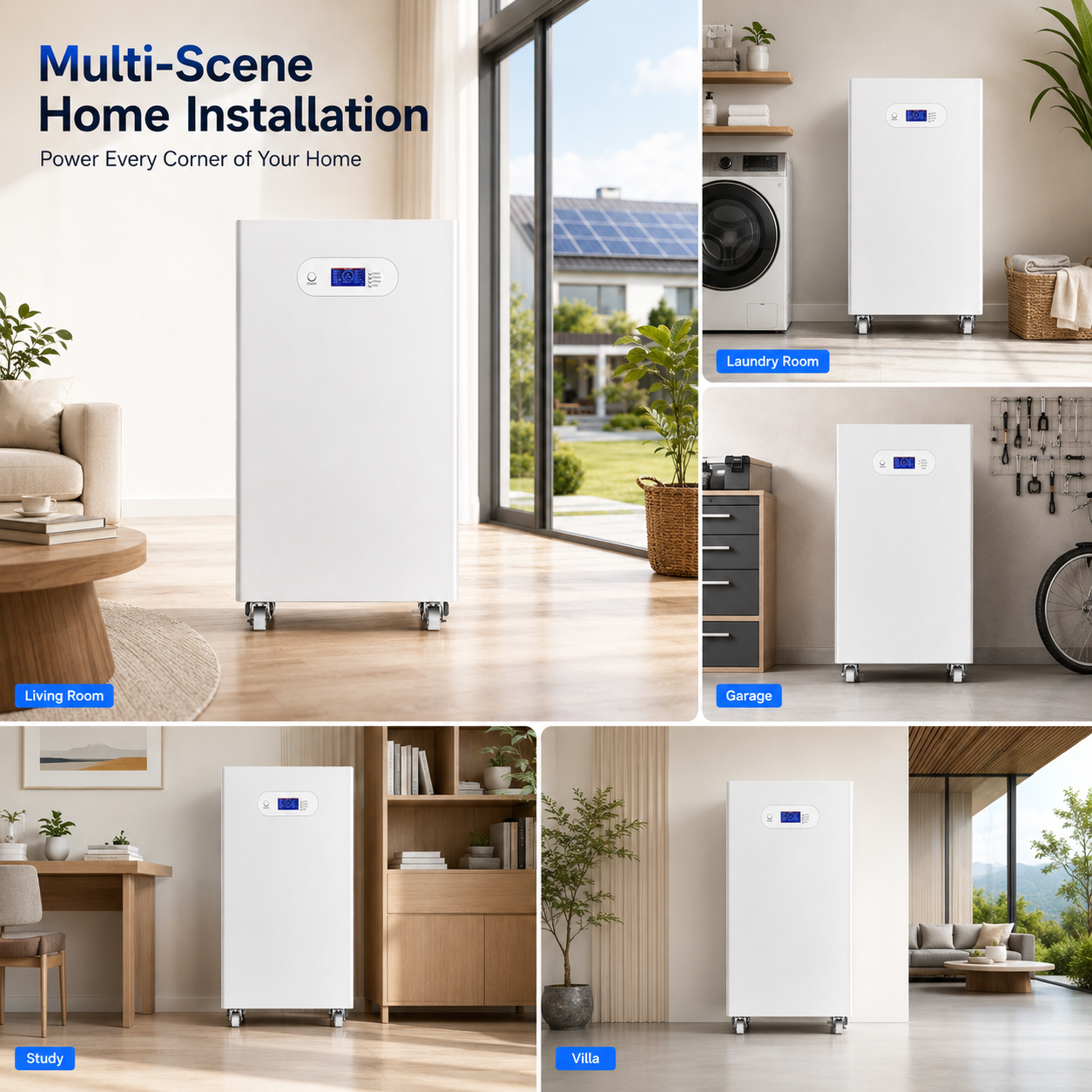 51.2V 280Ah LiFePO4 Battery | 14.3kWh Solar Energy Storage System