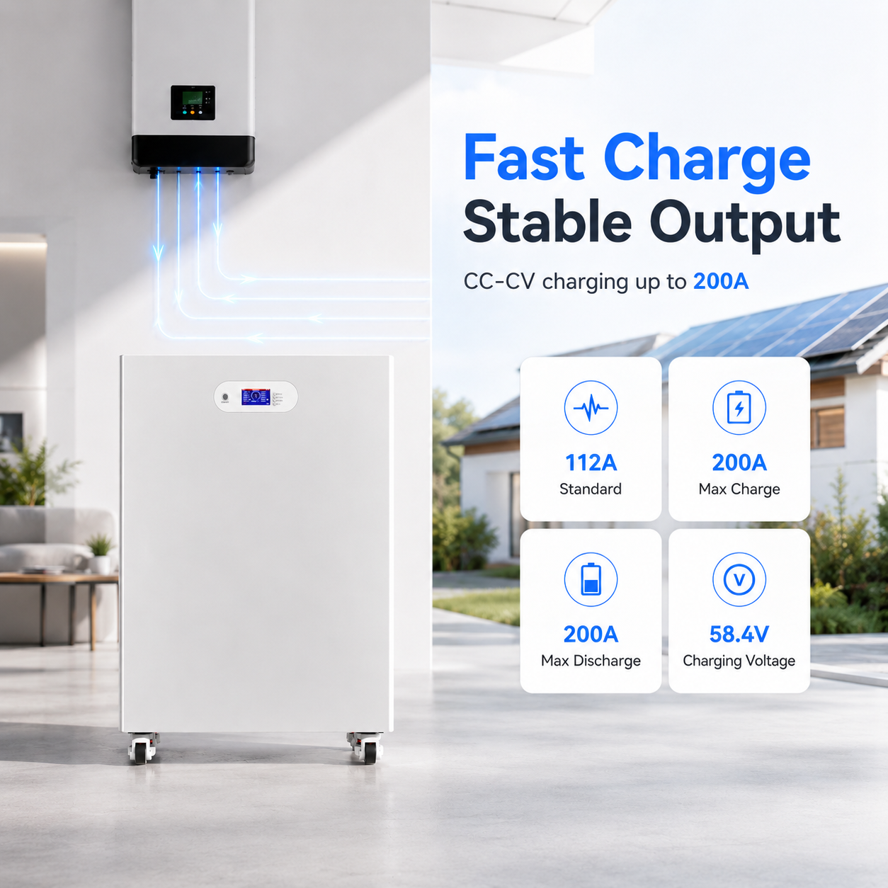 16kWh All-in-One Home Energy Storage System | 51.2V 314Ah LiFePO4 Battery with 6.2kW Inverter