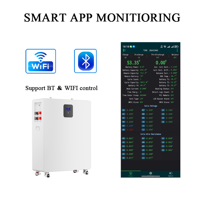 51.2V 942Ah 50kWh LiFePO4 Battery System | High Capacity Solar Energy Storage Solution