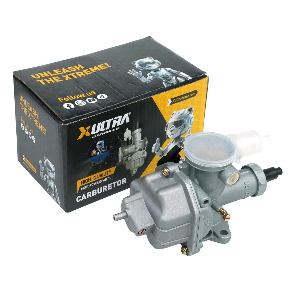 Carburador CG125, carburador FT125, recambio original OEM. Ahorra combustible y acelera rápido. Soluciona los problemas de arranque y el ralentí inestable.