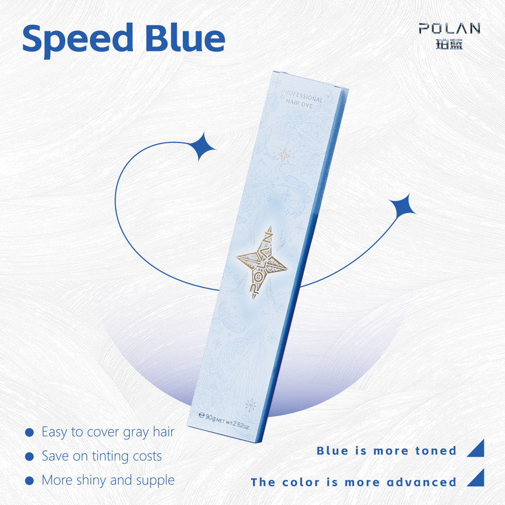 POLAN Hair Dye Cream Speed Blue