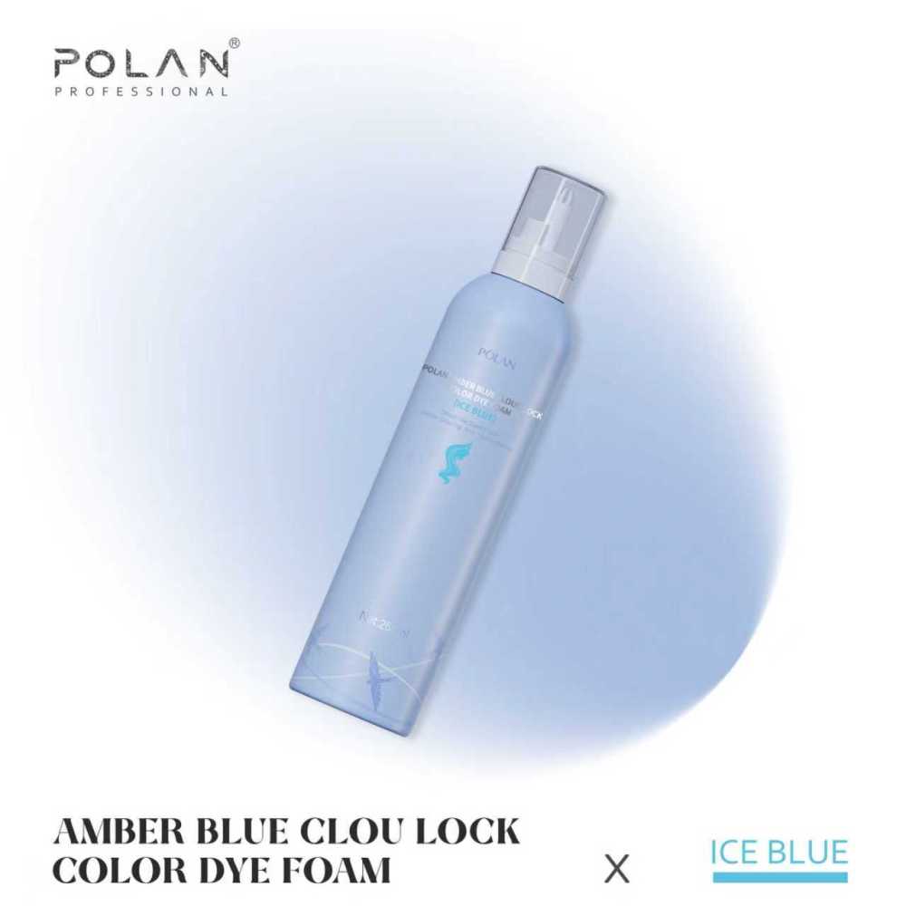 POLAN Ice Blue Color FOAM HAIR DYE MOUSSE