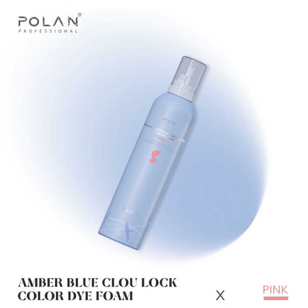 POLAN Pink Color FOAM HAIR DYE MOUSSE