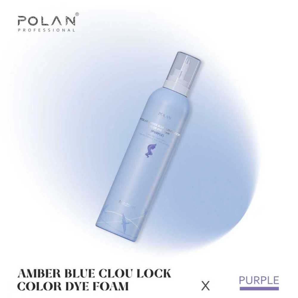 POLAN Purple Color FOAM HAIR DYE MOUSSE