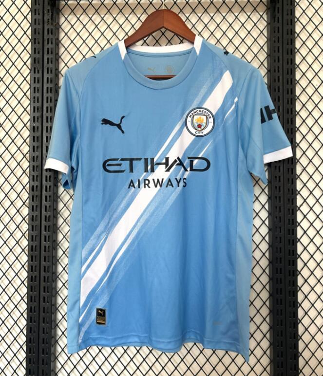 2025/26 Manchester City Home Jersey Fan Version