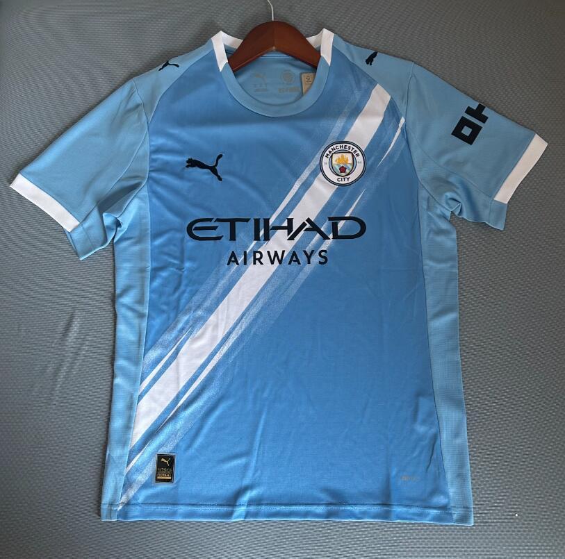 2025/26 Manchester City Home Jersey Fan Version