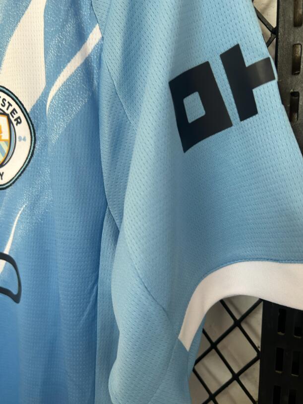 2025/26 Manchester City Home Jersey Fan Version