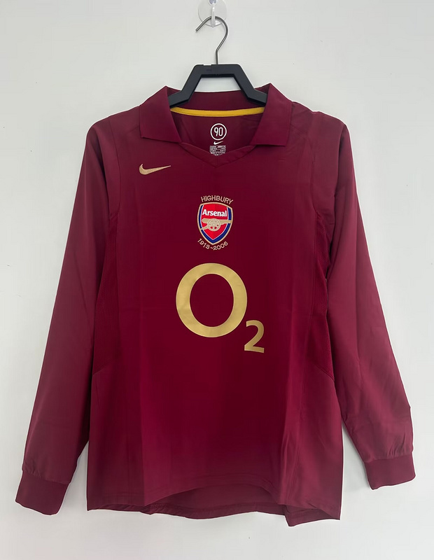 2005-2006 Retro Arsenal  Home long sleeves  jersey