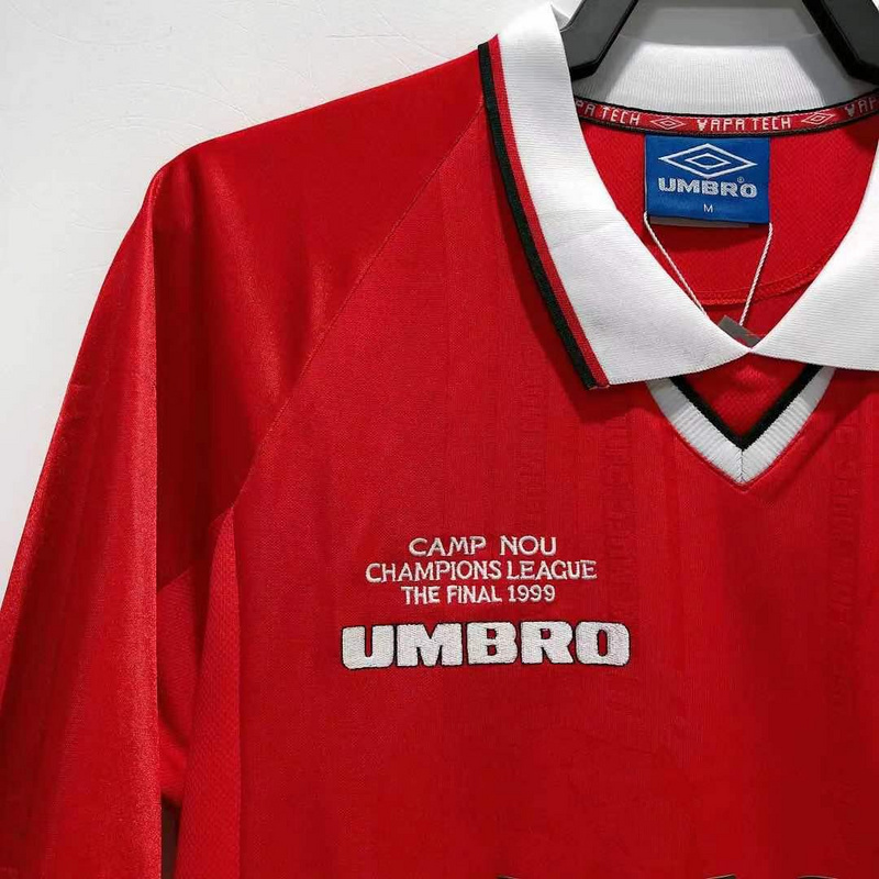 1999-2000 Retro Manchester United  Home  jersey UEFO Champions League version