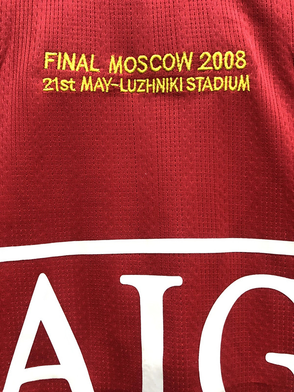 2007-2008 Retro Manchester United  Home jersey UEFA Champions League  version