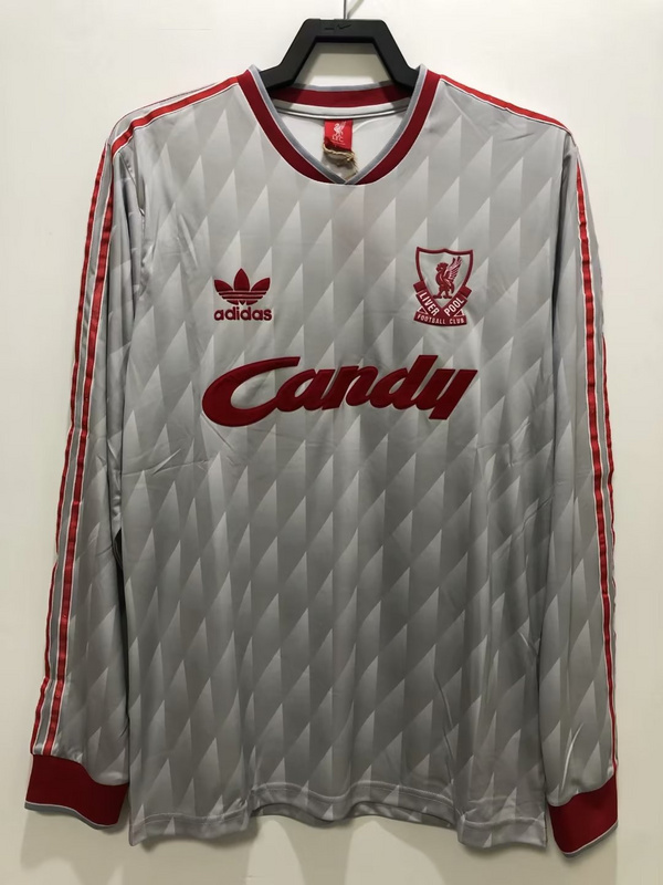 1989-1991 Retro Liverpool  Away long sleeves  jersey