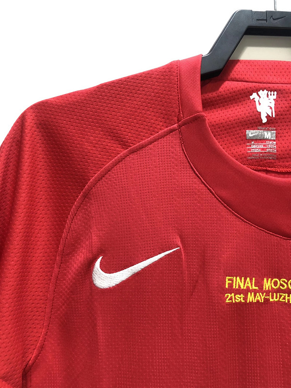 2007-2008 Retro Manchester United  Home jersey UEFA Champions League  version