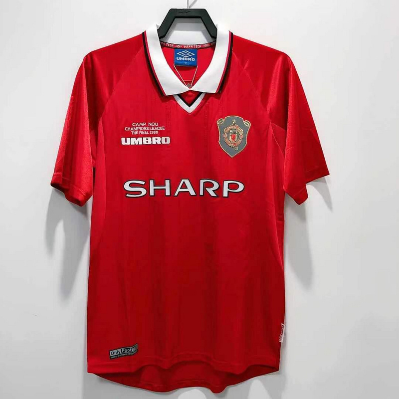 1999-2000 Retro Manchester United  Home  jersey UEFO Champions League version