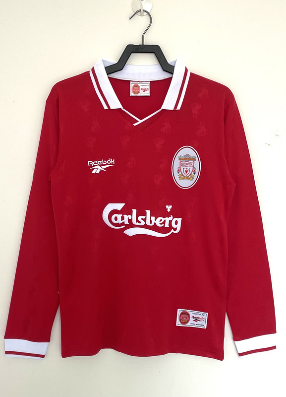 1996-1997 Retro Liverpool  Home long sleeves  jersey