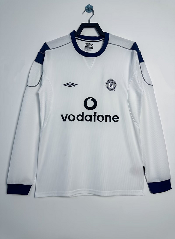2000-2001  Retro Manchester untied Away  long sleeves  jersey