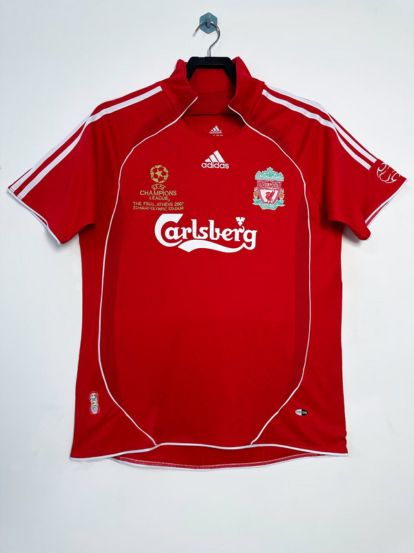 2006- 2008 Retro Liverpoo Home  jersey UEFA Champions League version