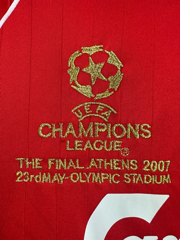 2006-2008 Retro Liverpool  Home long sleeves  jersey UEFA Champions League version