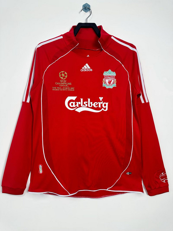 2006-2008 Retro Liverpool  Home long sleeves  jersey UEFA Champions League version