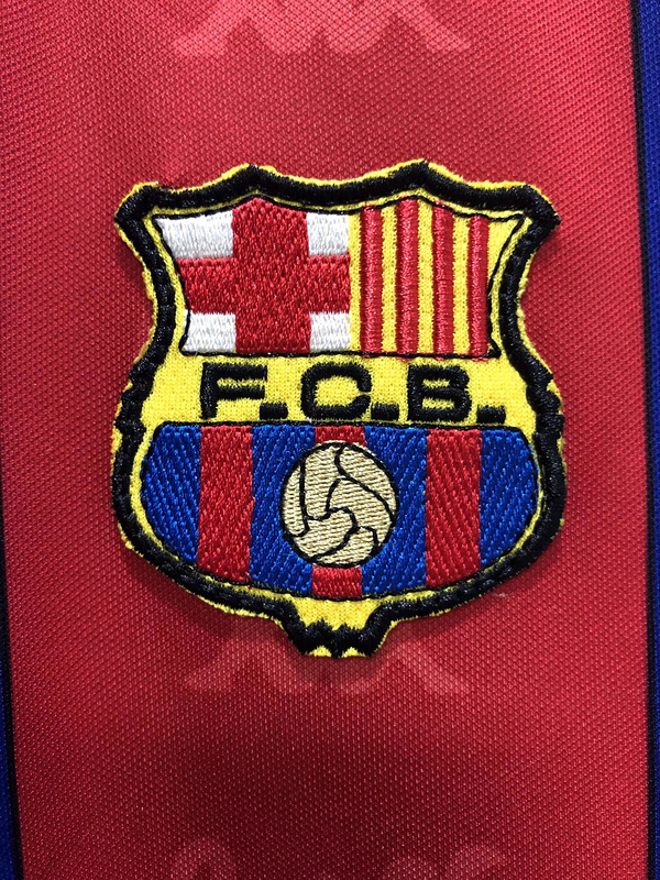 1996-1997  Retro  Barcelona   Home  long sleeves   jersey