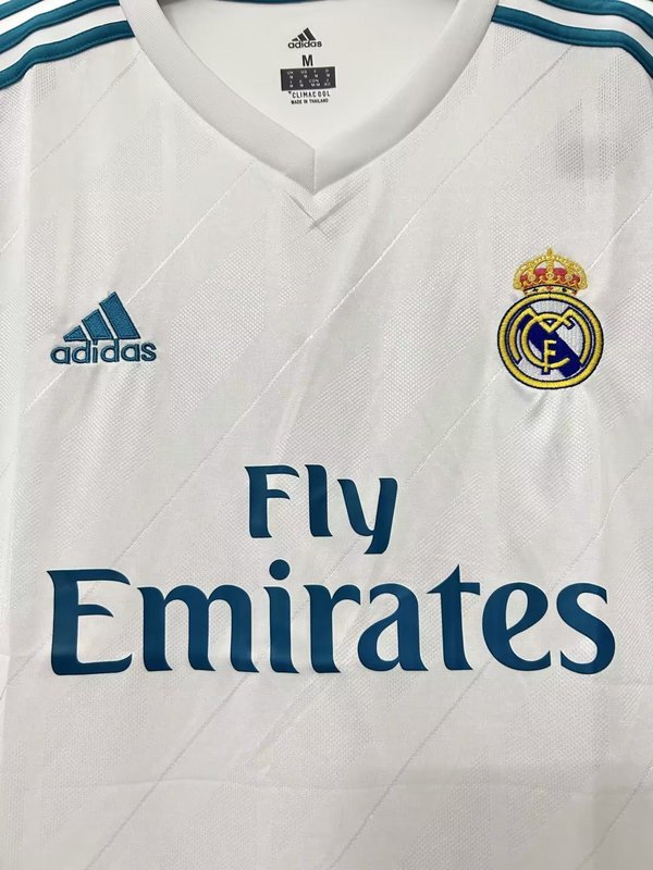 2017-2018  Retro  Real Madrid  Home  long sleeves   jersey