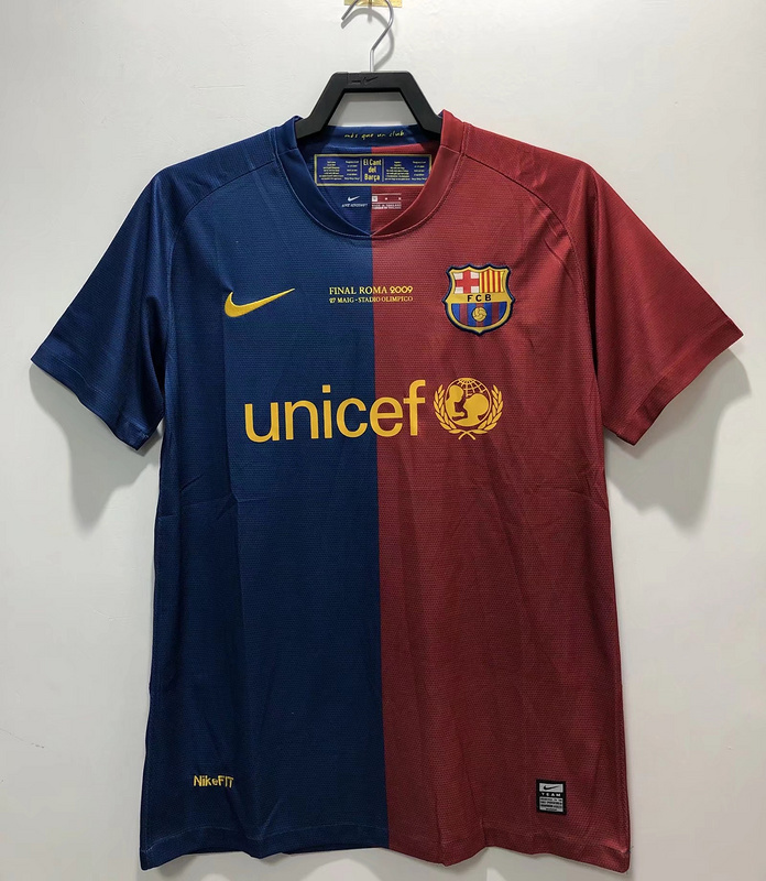 2008-2009  Retro  Barcelona   Home  jersey UEFA  Champions League version