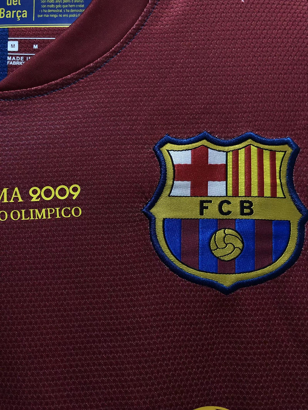 2008-2009  Retro Barcelona Home  long sleeves  jersey UEFA Champions League version
