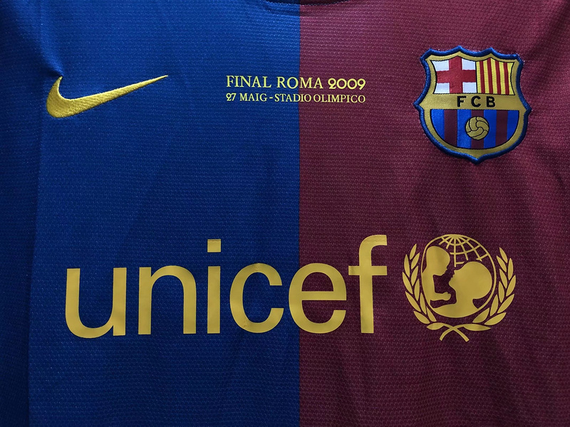 2008-2009  Retro  Barcelona   Home  jersey UEFA  Champions League version