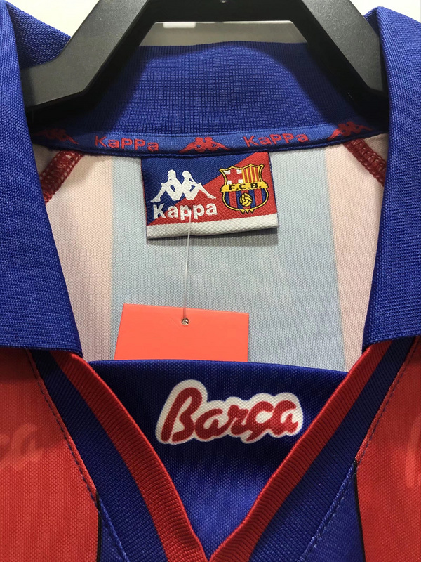 1996-1997  Retro  Barcelona   Home  long sleeves   jersey