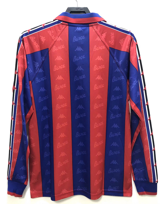 1996-1997  Retro  Barcelona   Home  long sleeves   jersey