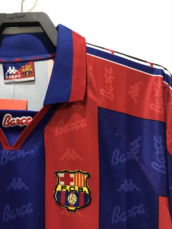 1996-1997  Retro  Barcelona   Home  long sleeves   jersey