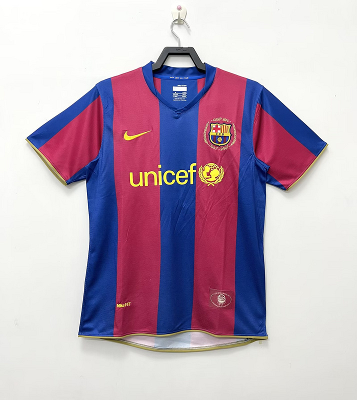 2007-2008 Retro  Barcelona  Home  jersey