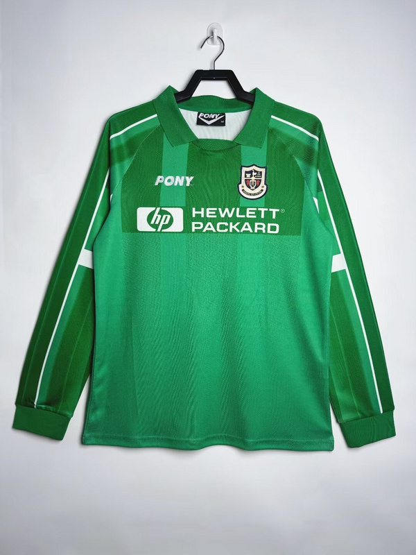 1997-1999 Retro Liverpool Goalkeeper Green  long sleeves  jersey