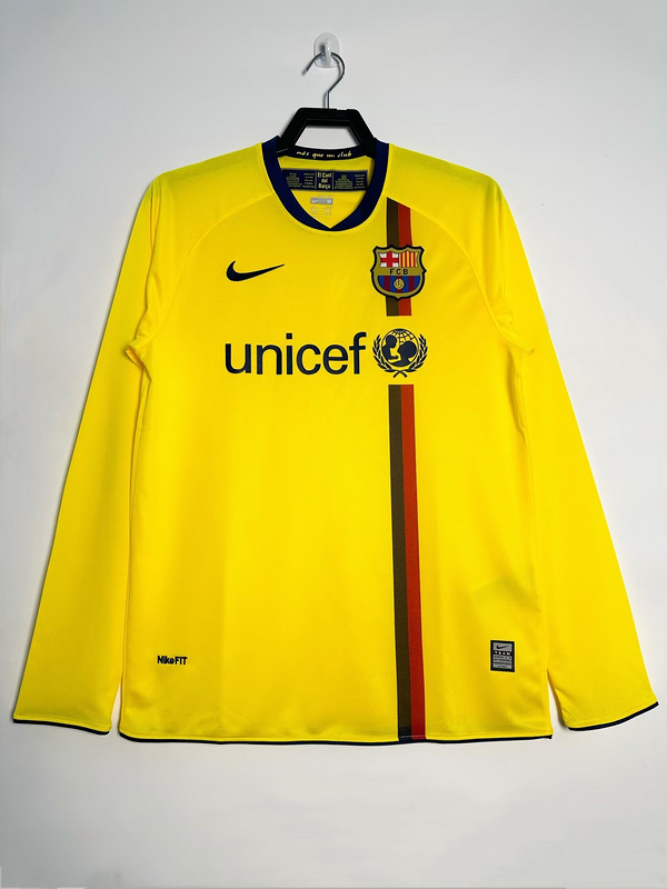 2008-2009 Retro  Barcelona   Away  long sleeves   jersey